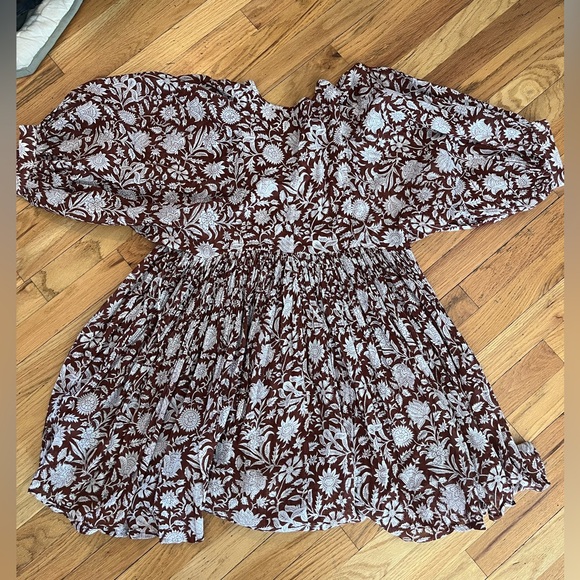 Daughters of India Kyra Balloon Sleeve Gauze Mini Dress Size Small - Picture 6 of 6